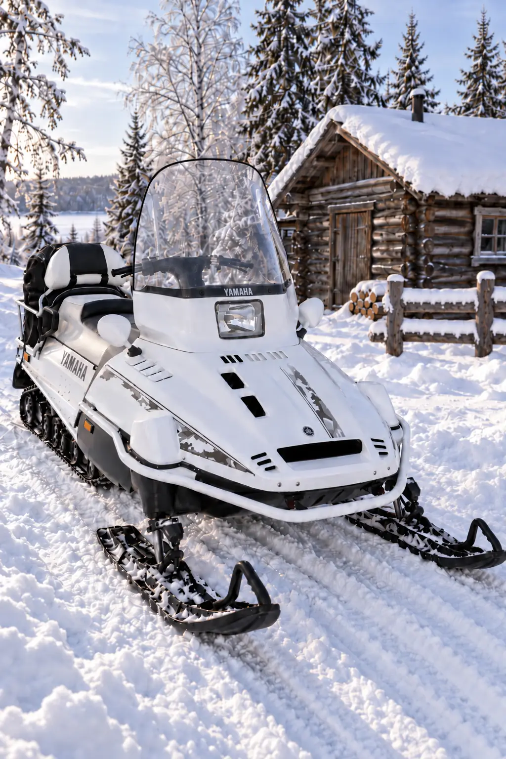 Снегоход Yamaha Viking 540 IV LIMITED на зимнем маршруте